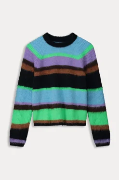 Truien & Vesten>POM Amsterdam TRUI Brushed Stripes