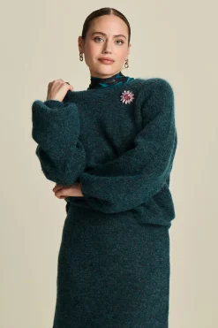 Co-Ords|Truien & Vesten>POM Amsterdam TRUI Teal Green