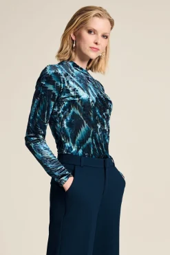 Tops & Turtlenecks>POM Amsterdam TURTLENECK Feathers Blue