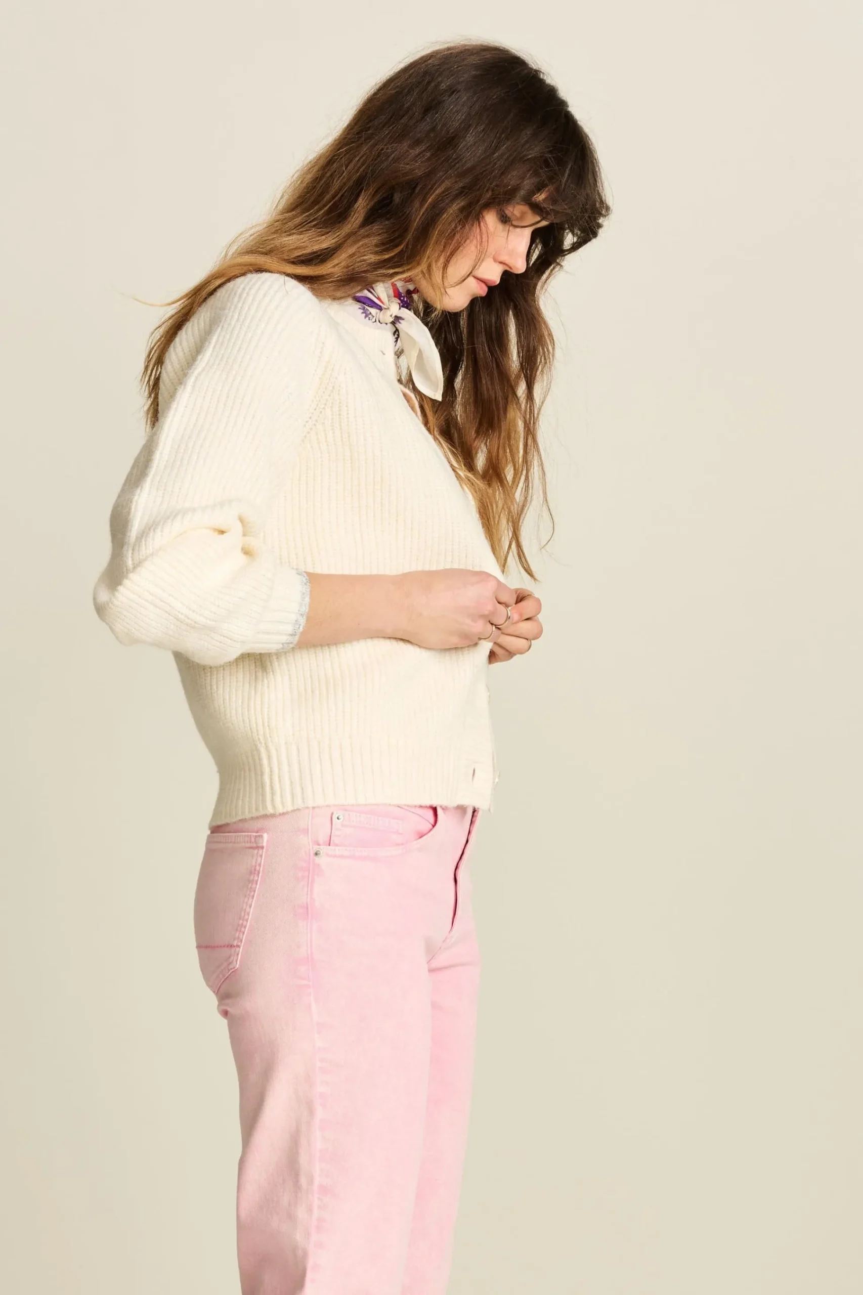 Truien & Vesten>POM Amsterdam VEST Bianco