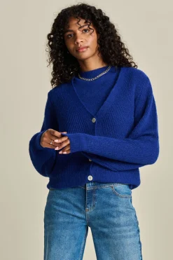 Truien & Vesten>POM Amsterdam VEST Bright Blue