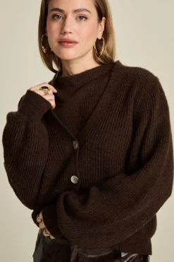 Truien & Vesten>POM Amsterdam VEST Brown