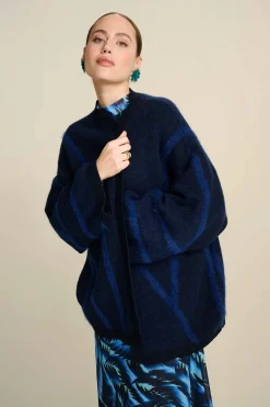 Truien & Vesten>POM Amsterdam VEST Midnight Blue